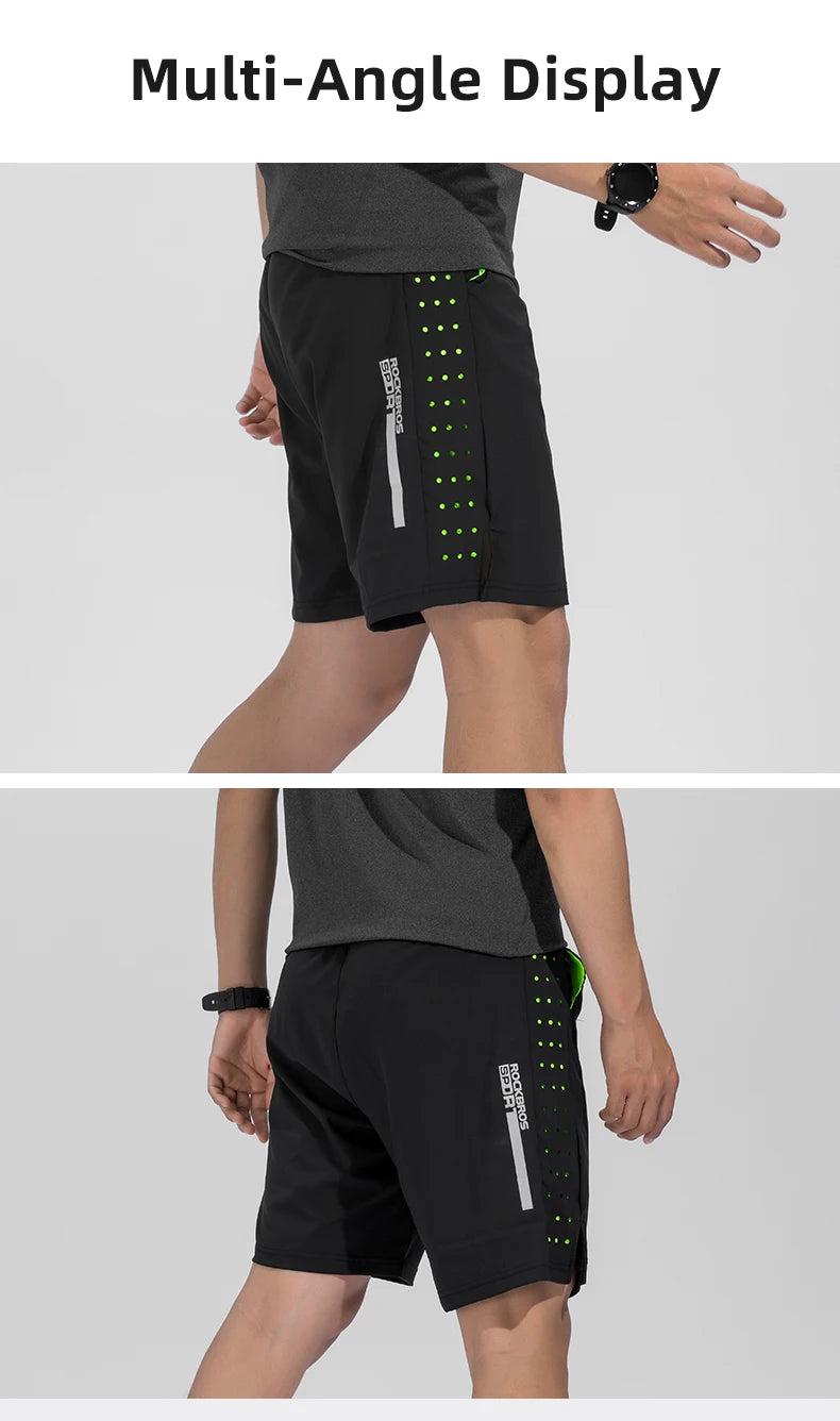ROCKBROS Mens Bicycle Shorts Mountain MTB Quick Dry Breathable Pockets