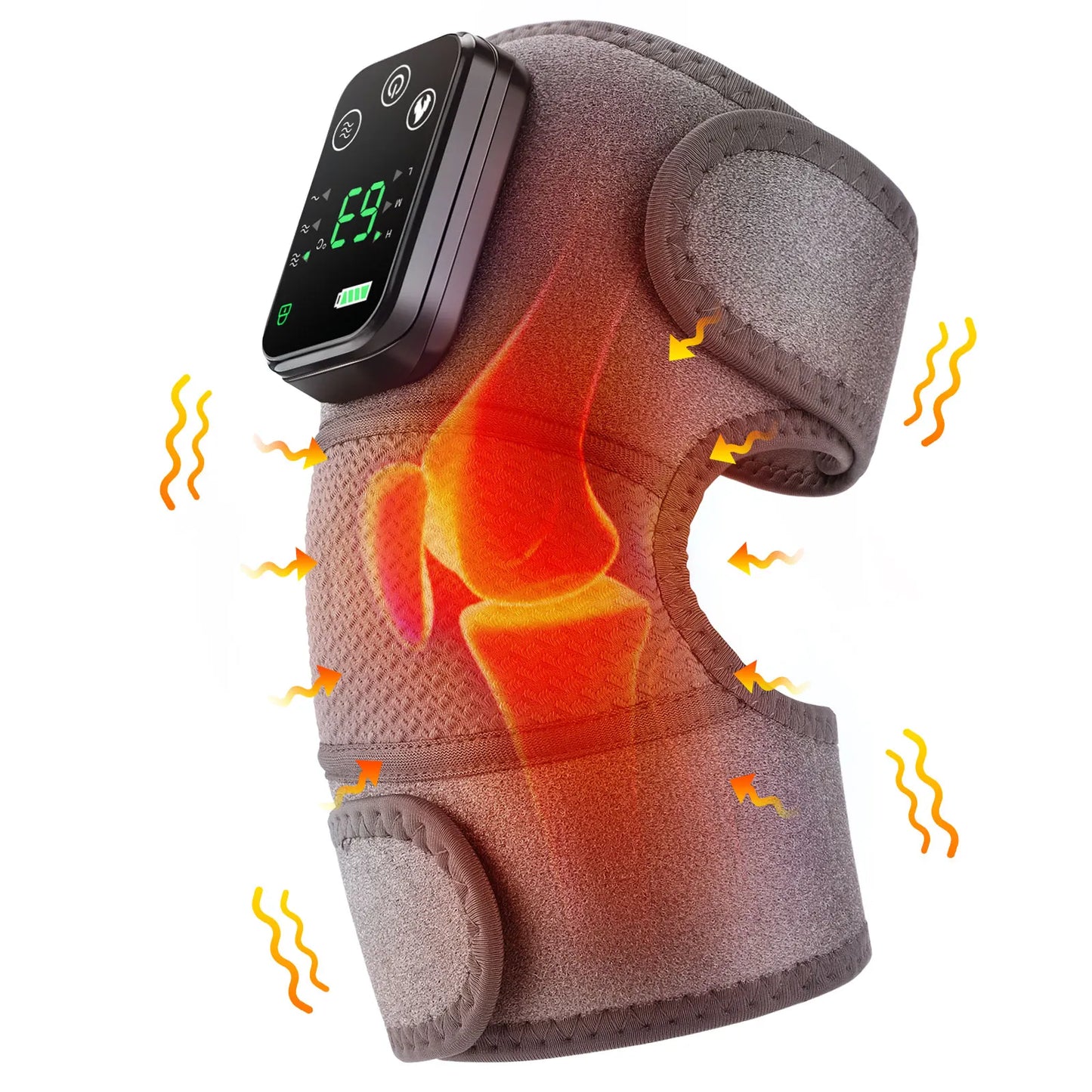 Intelligent Electric Knee Heating Massage Device With Warm Compress Protection