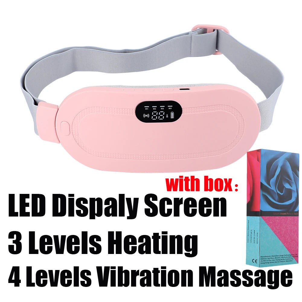 PASTSKY Menstrual Massager Belt With Heating And Vibrating Waist Warmer