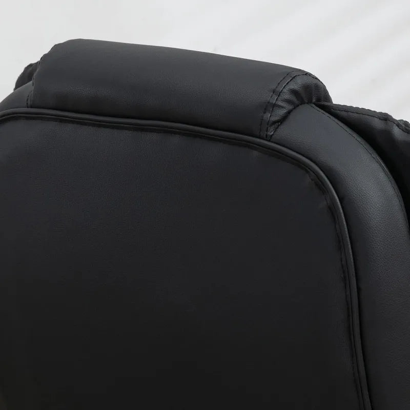 HOMCOM High Back Vibration Massage Office Chair With Heated Recline