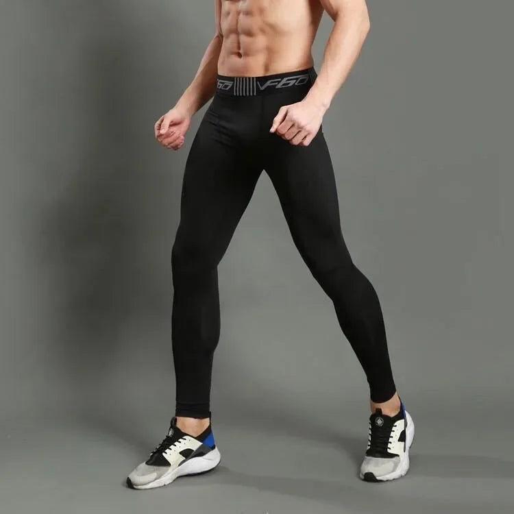 Mens Compression Pants Quick Dry Fit Sports Running Tights For Training