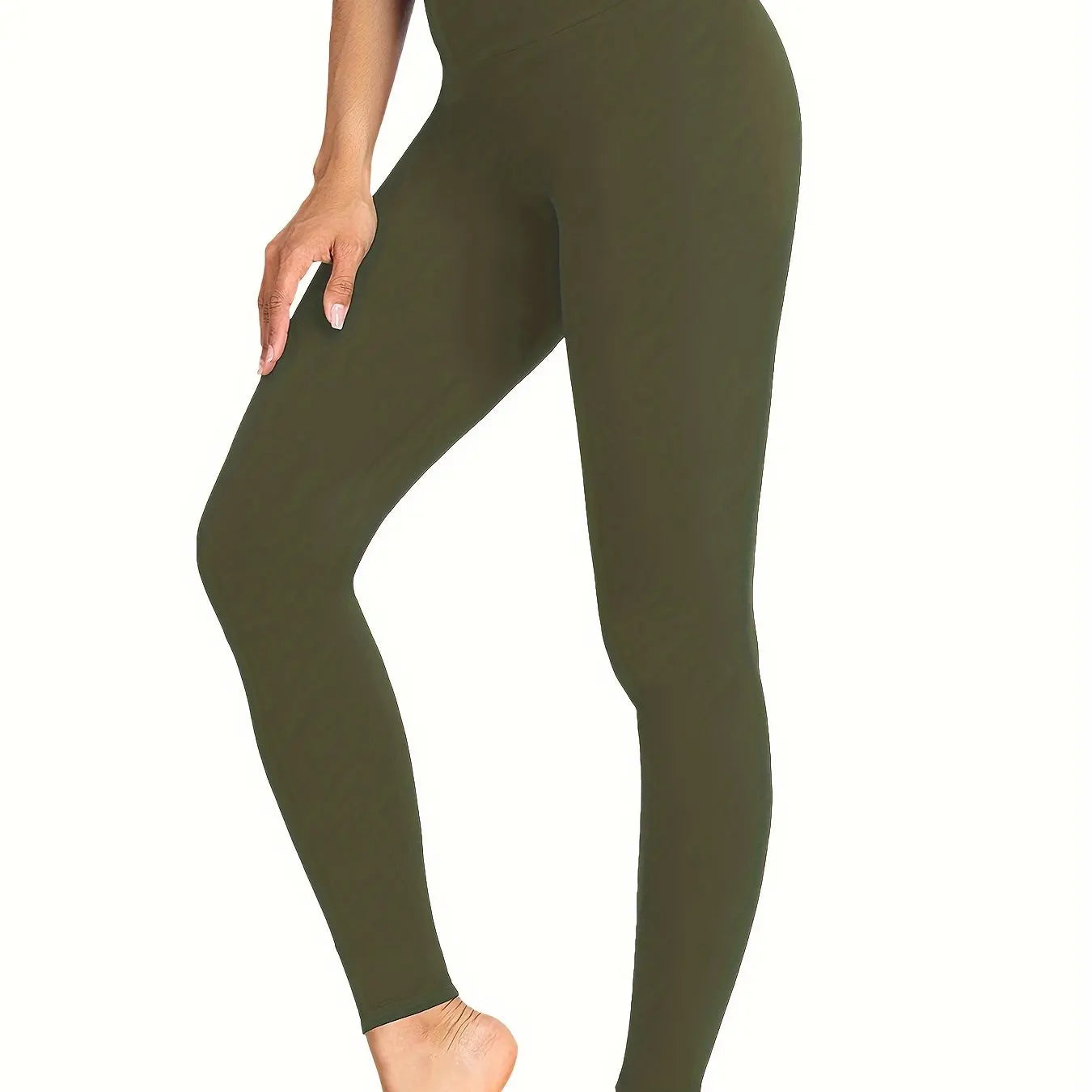 Women's High Waisted Tummy Control Leggings No See Through