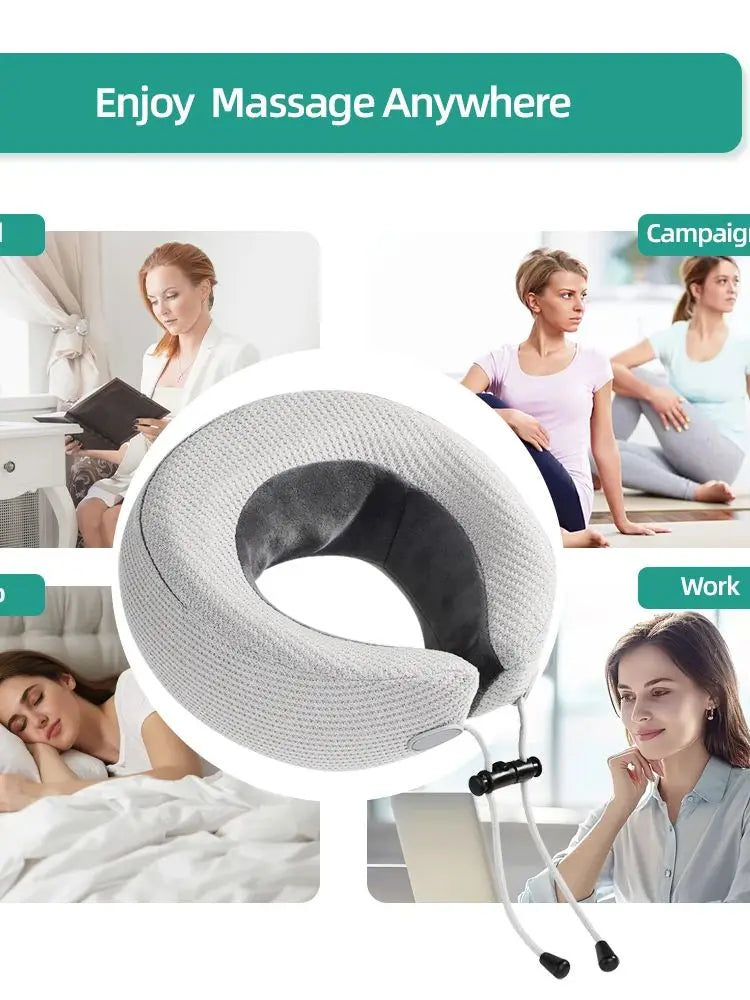 Viladepot U Shaped Neck Massager Pillow Kneading Heat