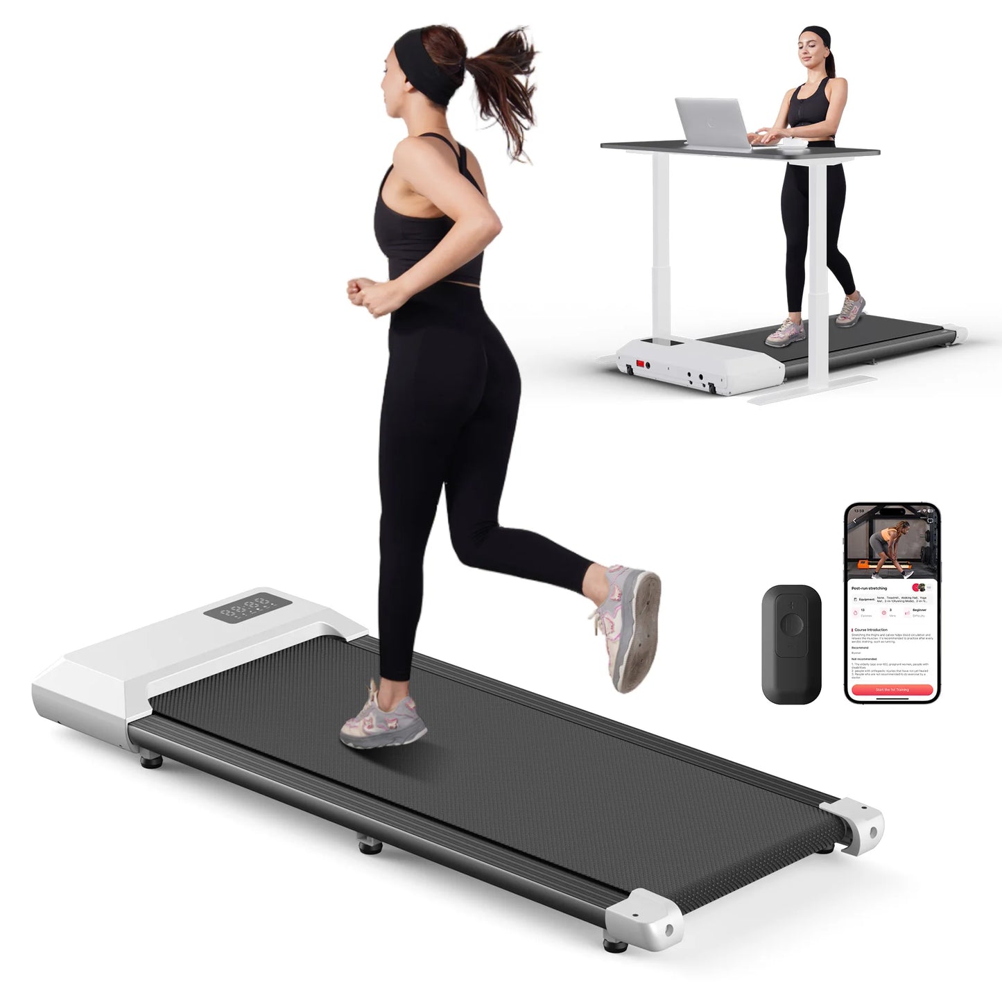 None Treadmill 2.5HP Home Use Walking Running Machine With LCD