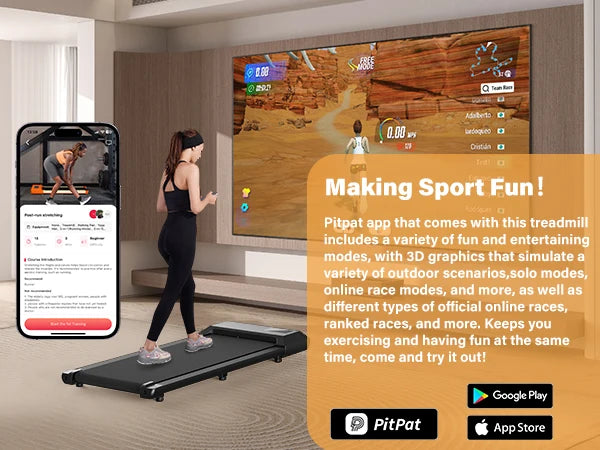 Driving 2in1 2.5 HP Treadmill for Home With LCD Display