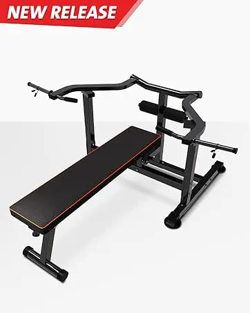 Bench Press Machine With Adjustable Incline Bench Independent Converging Arms Dumbbell Rack