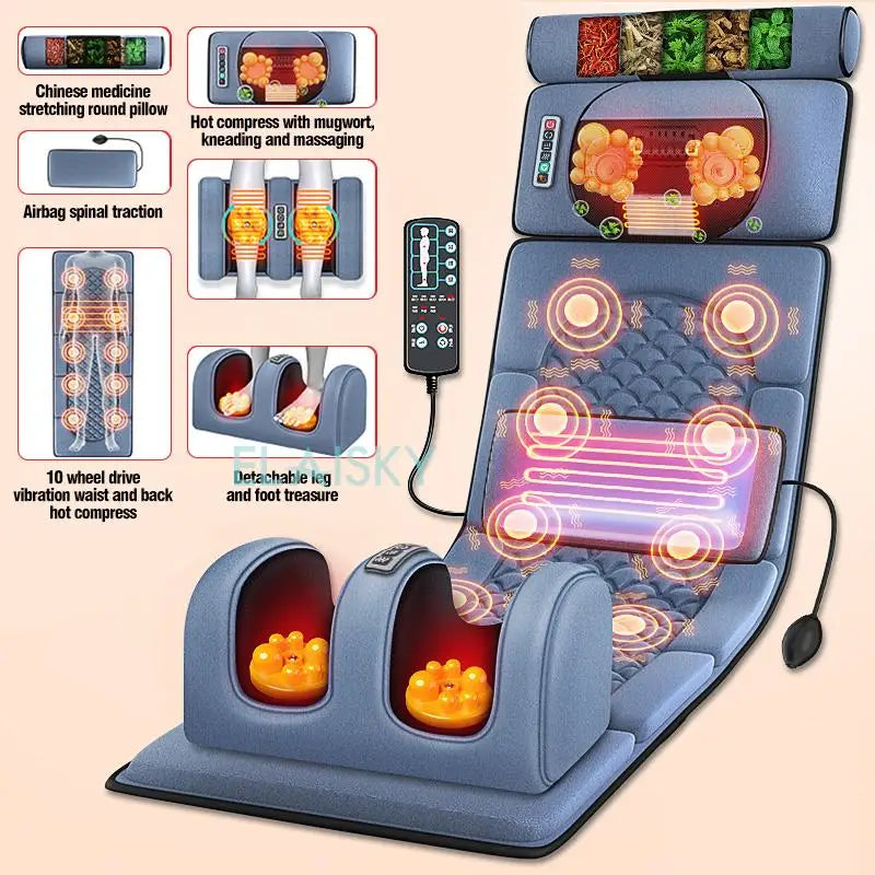 ELAISKY Electric Full Body Massage Cushion With Heating Infrared