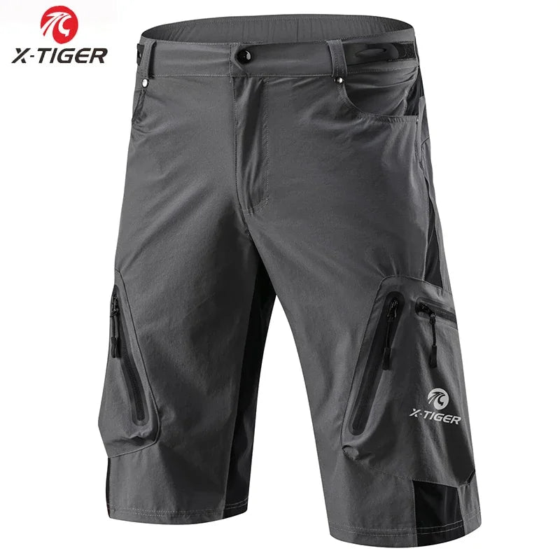 X-TIGERCN Mountain Bike Shorts for Men, Lightweight Quick Dry MTB Cycling Shorts