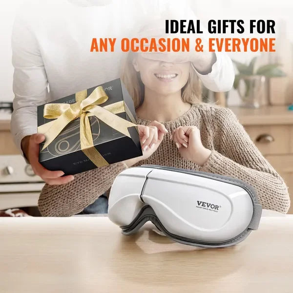 Heated Eye Massager With Bluetooth Music 5 Modes Foldable