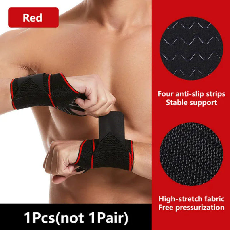 LISM Adjustable Wristbands Wrist Support Bracer for Sports Gym Carpal Protector Breathable