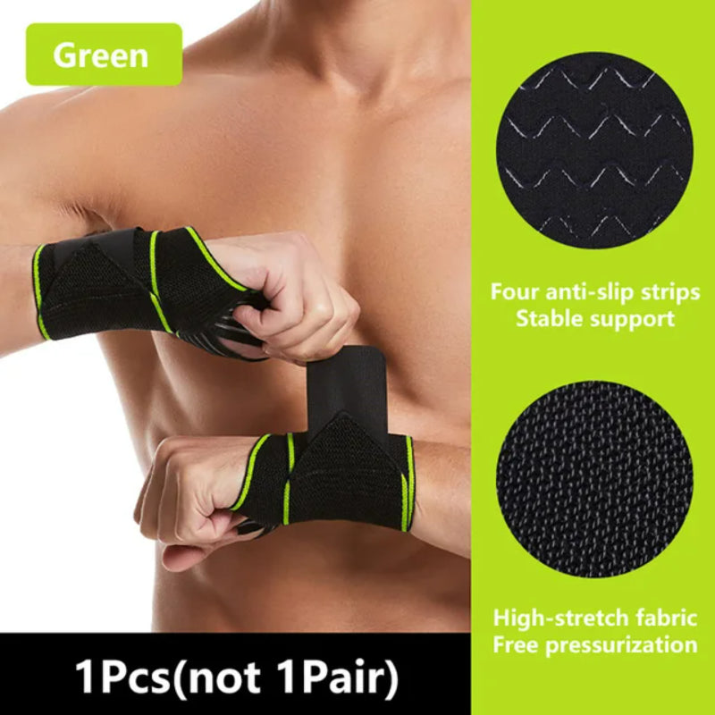 LISM Adjustable Wristbands Wrist Support Bracer for Sports Gym Carpal Protector Breathable