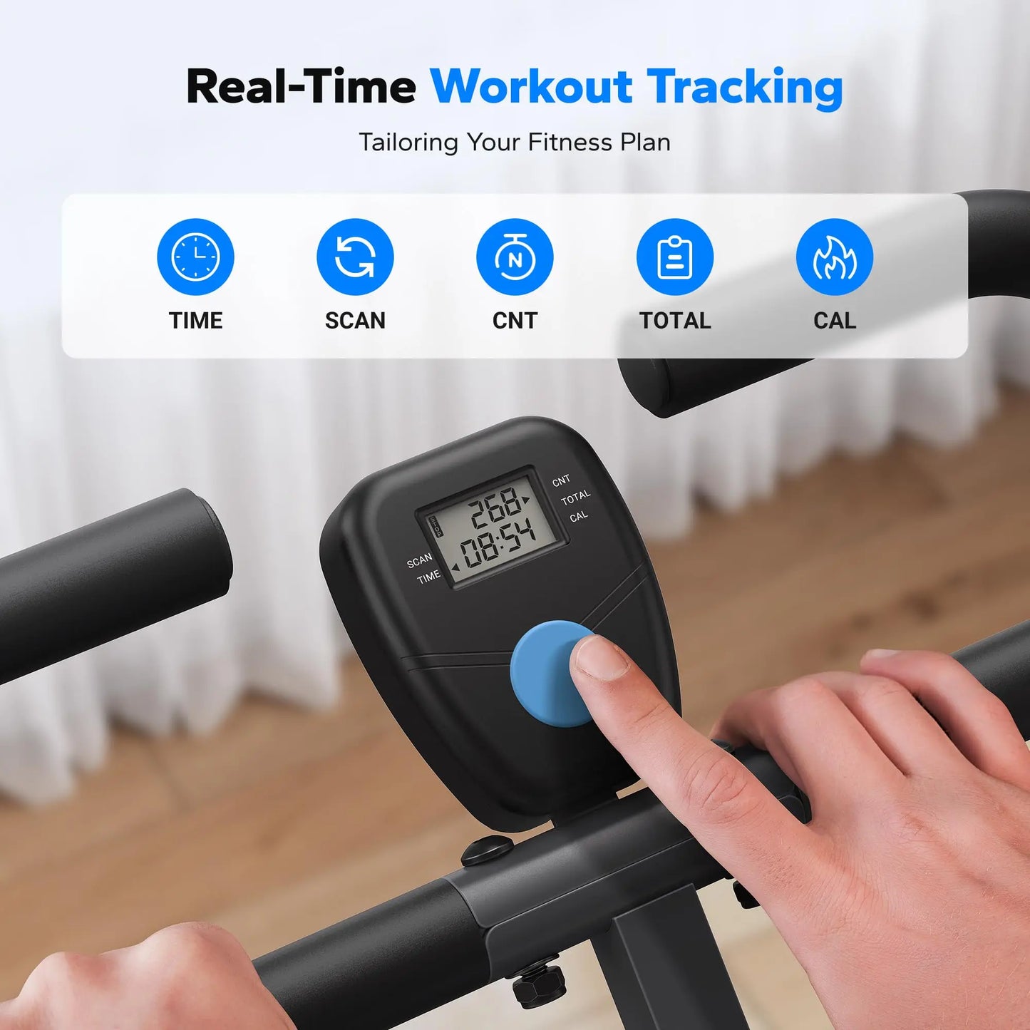 MERACH 2in1 Foldable Squat and Rowing Machine for Home Fitness