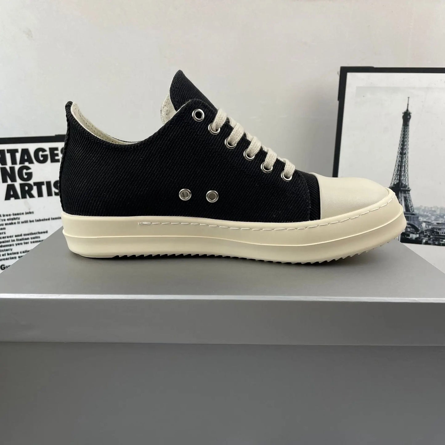 Unisex High Top Canvas Sneakers For Men Women Breathable Platform Trainers