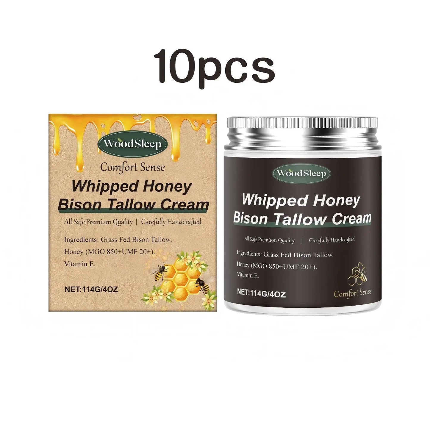 Woodsleep Tallow Honey Balm Moisturizing Cream for Skin