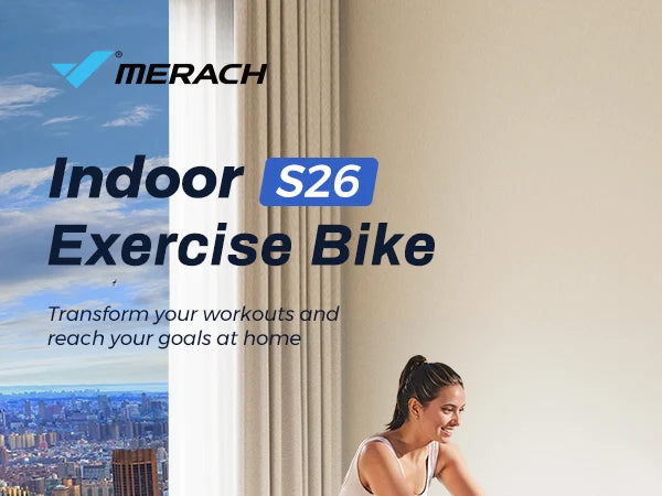 MERACH Indoor Cycling Bike S26B1 Low Noise Stationary with Tablet Mount