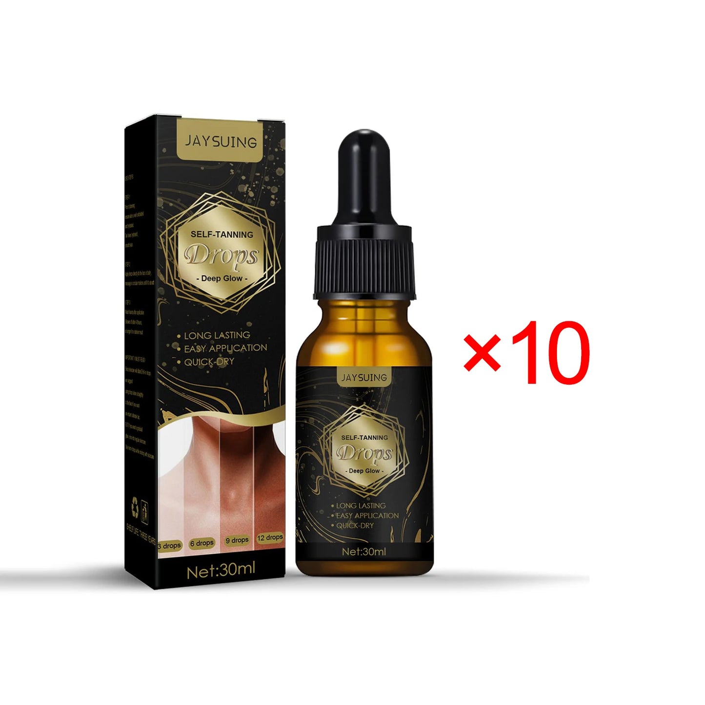 Jaysuing Sunless Self Tanner Drops For Face And Body