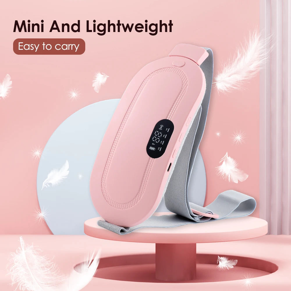 PASTSKY Menstrual Massager Belt With Heating And Vibrating Waist Warmer