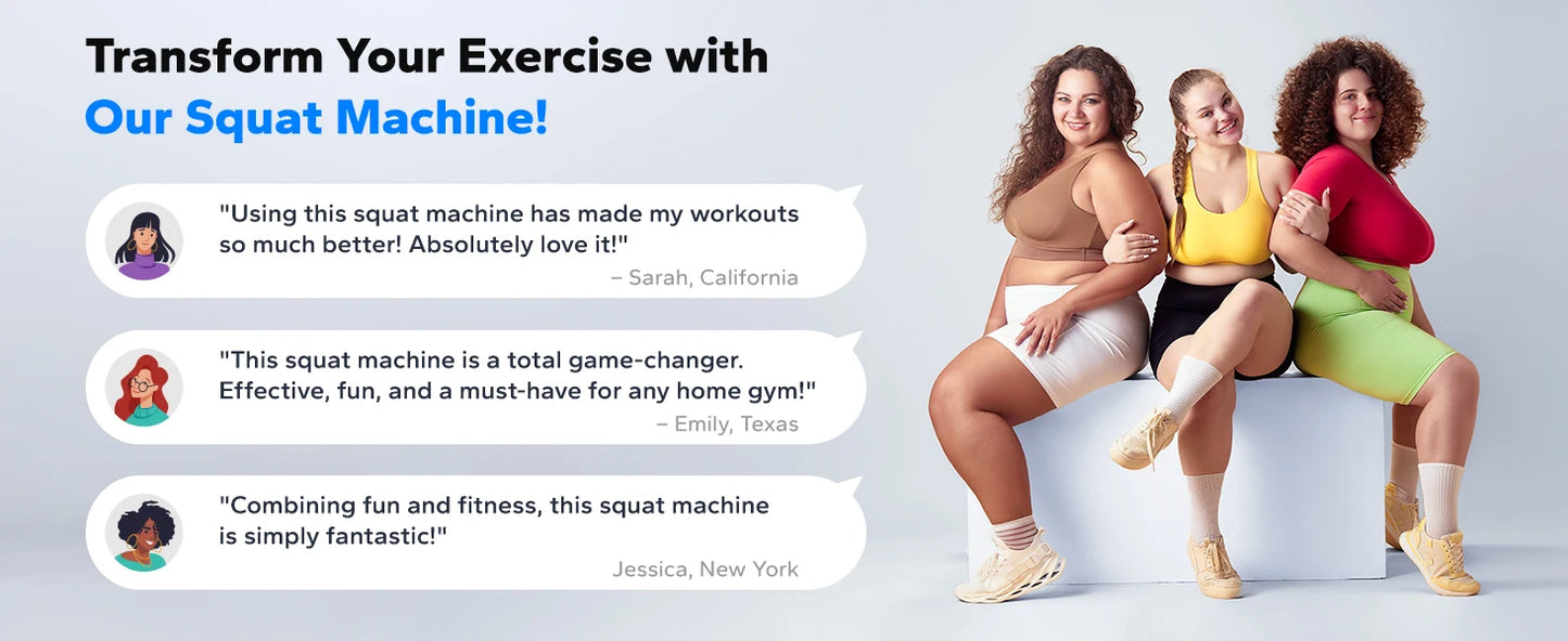 MERACH 2in1 Squat And Rowing Machine For Home Fitness