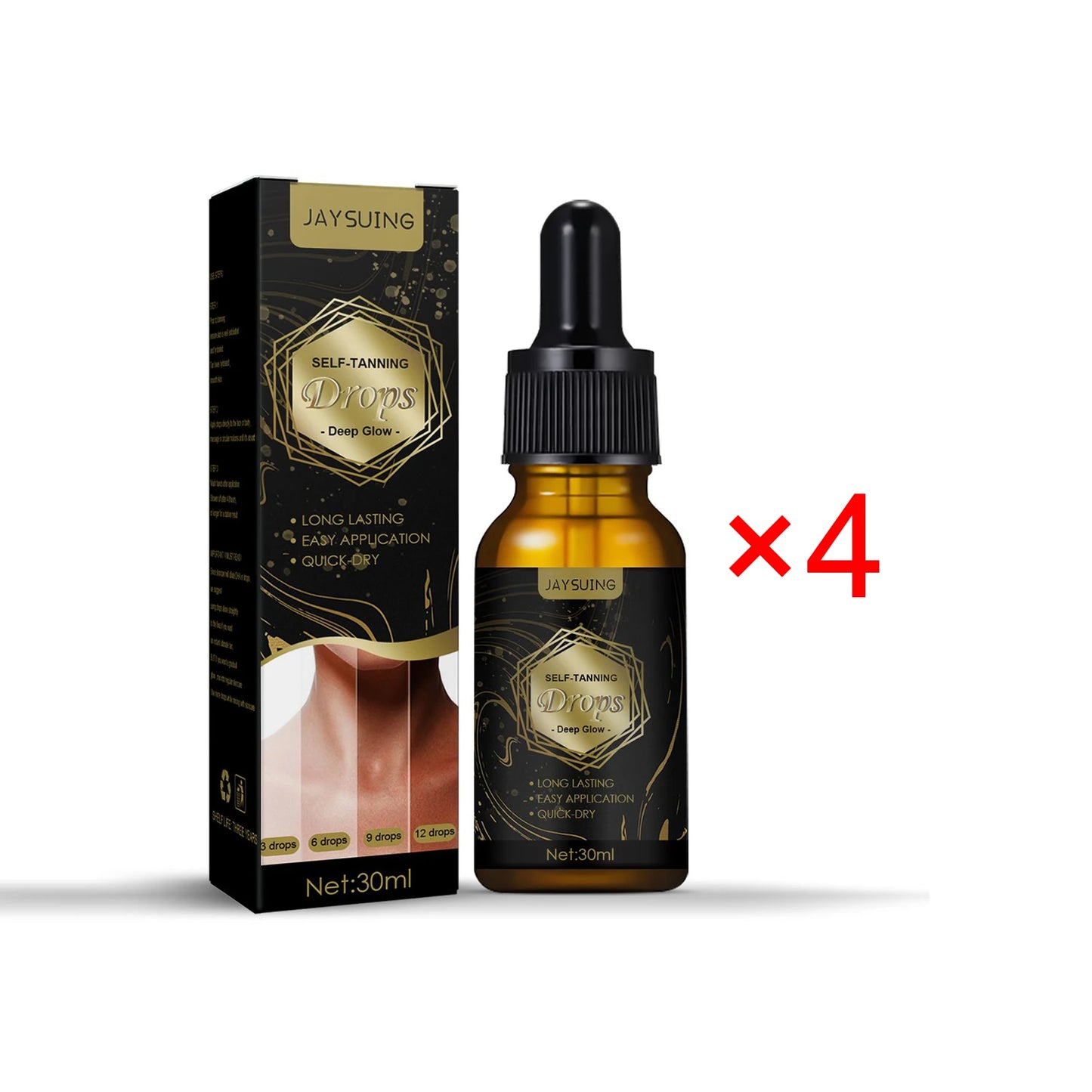Jaysuing Sunless Self Tanner Drops For Face And Body
