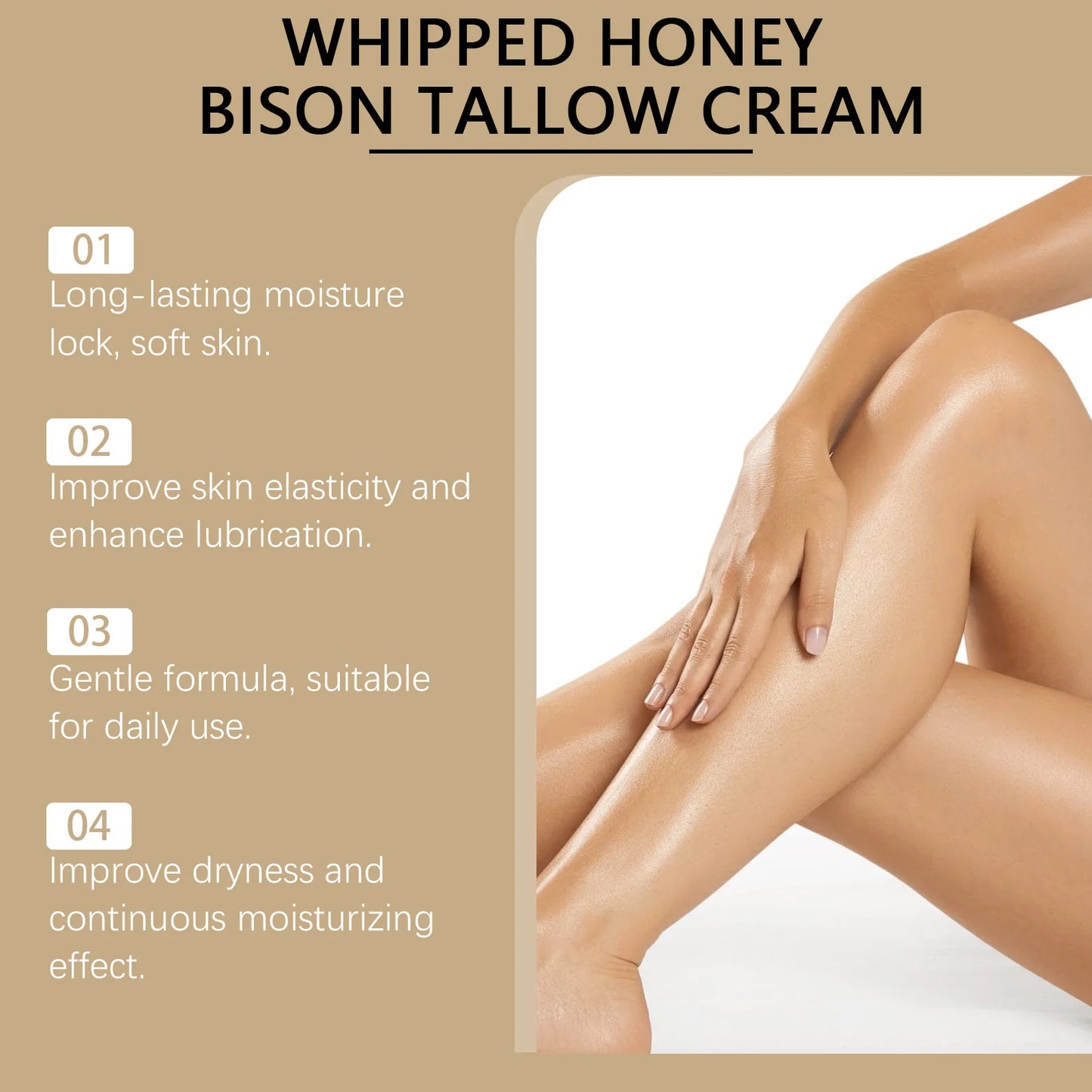 Woodsleep Tallow Honey Balm Moisturizing Cream for Skin