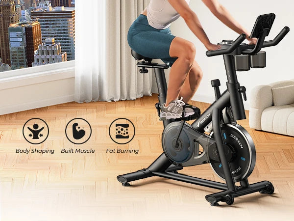 MERACH Indoor Cycling Bike S26B1 Low Noise Stationary with Tablet Mount