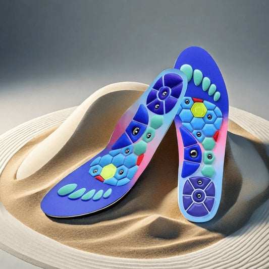 NONECN Magnetic Massage Insoles Cushioned Soft Breathable Shoe Inserts