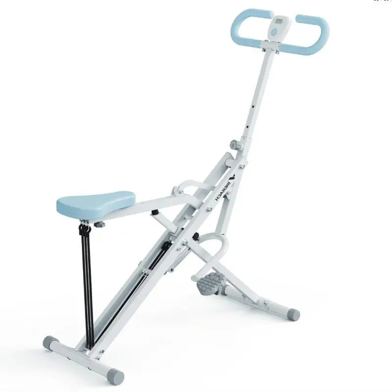 MERACH 2in1 Foldable Squat and Rowing Machine for Home Fitness
