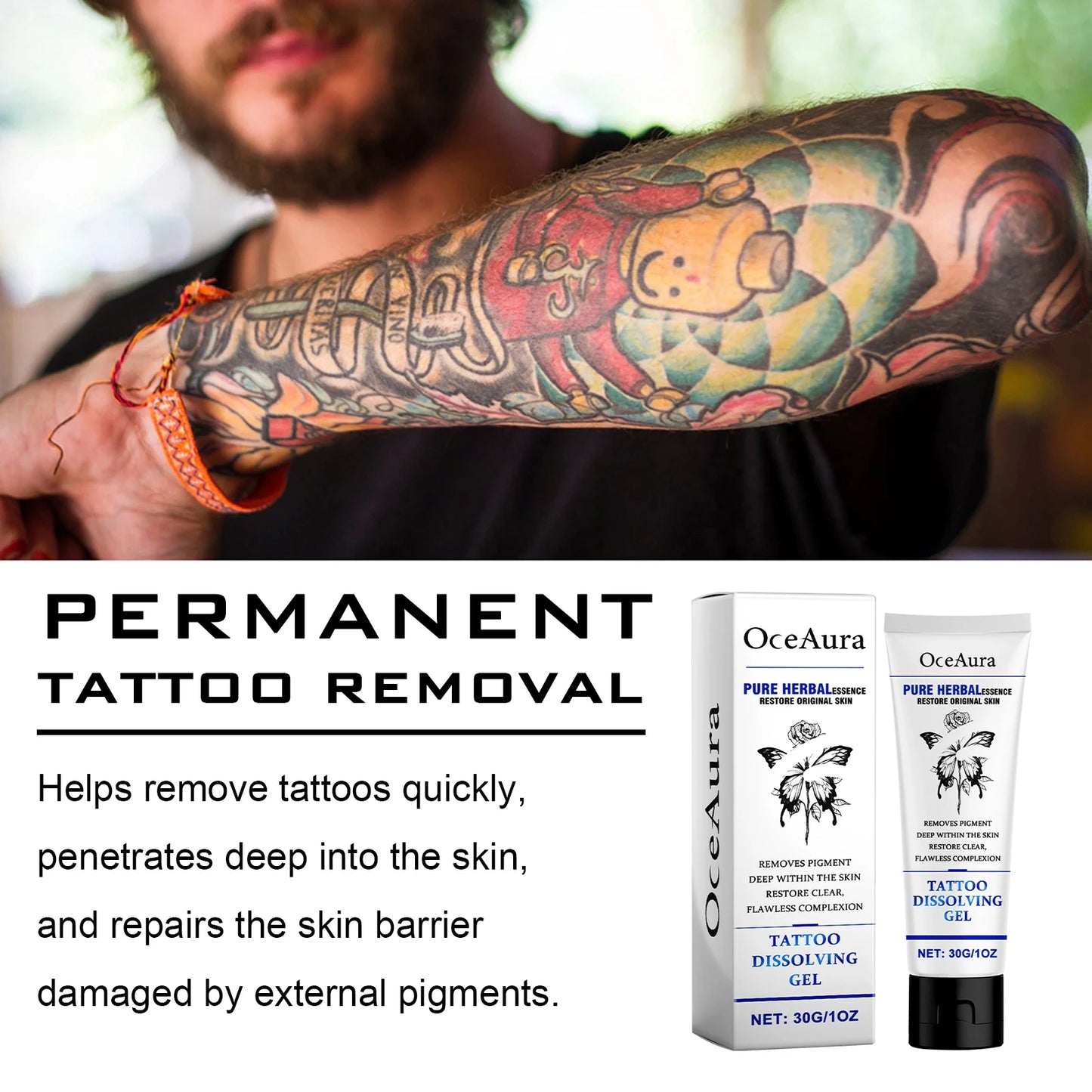 OceAura Tattoo Care Gel Nourishing Repair Skin Barrier