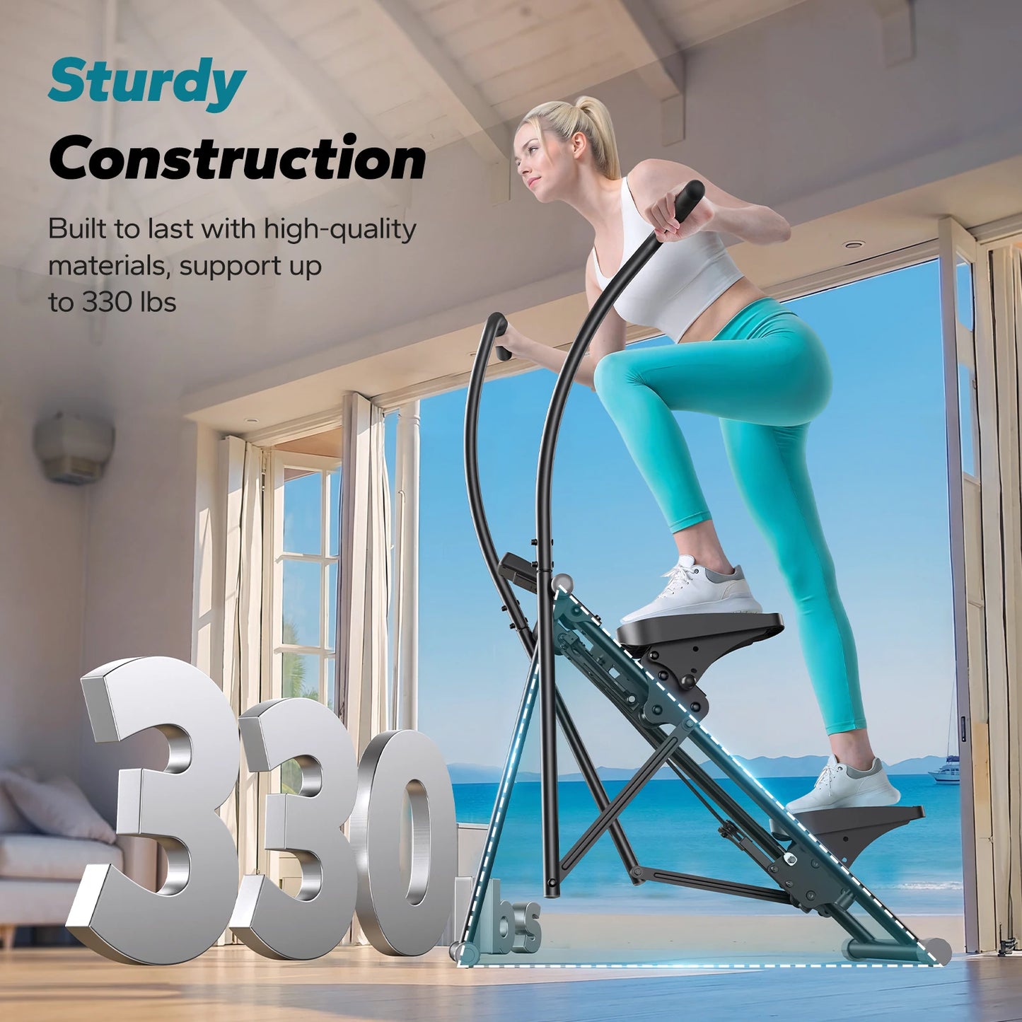 MERACH Stair Stepper Home Gym Full Body Workout Climber