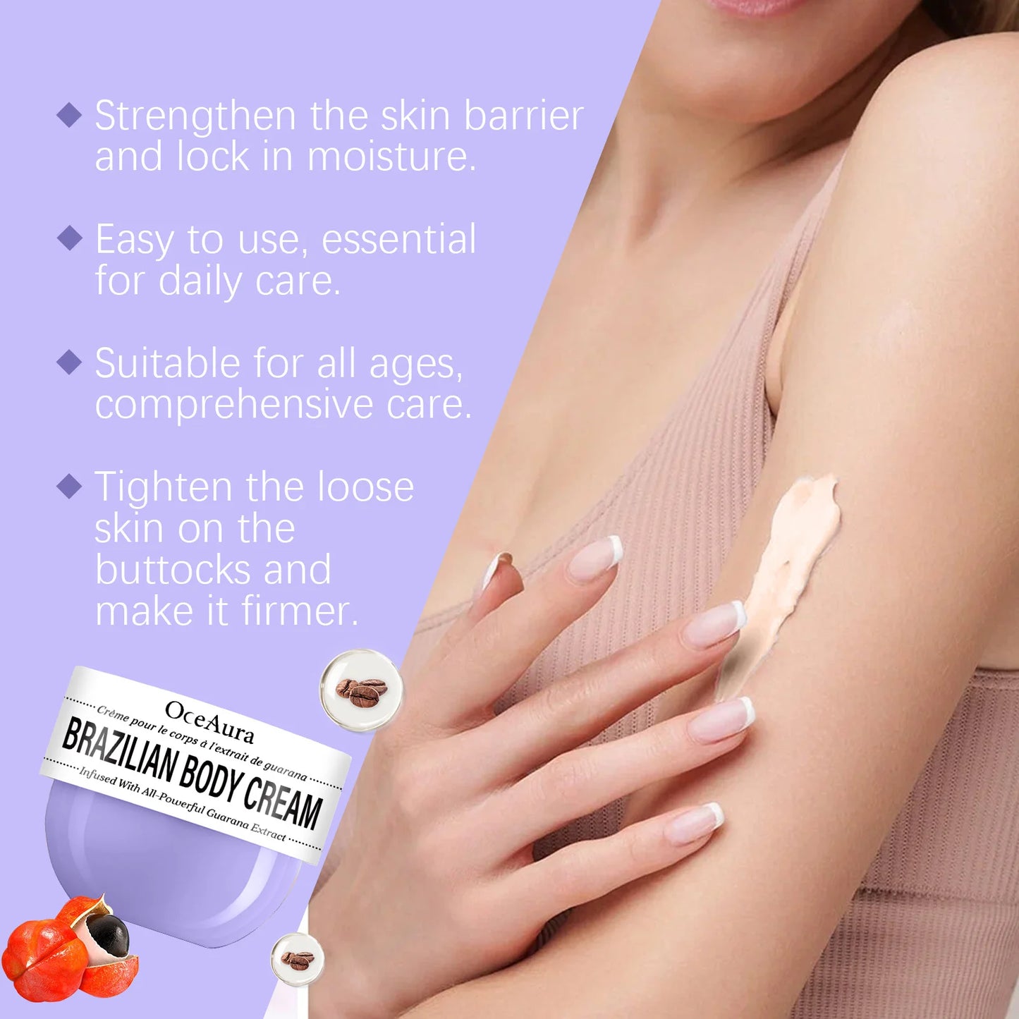 OceAura Body Skin Cream For Elasticity Firming And Nourishment