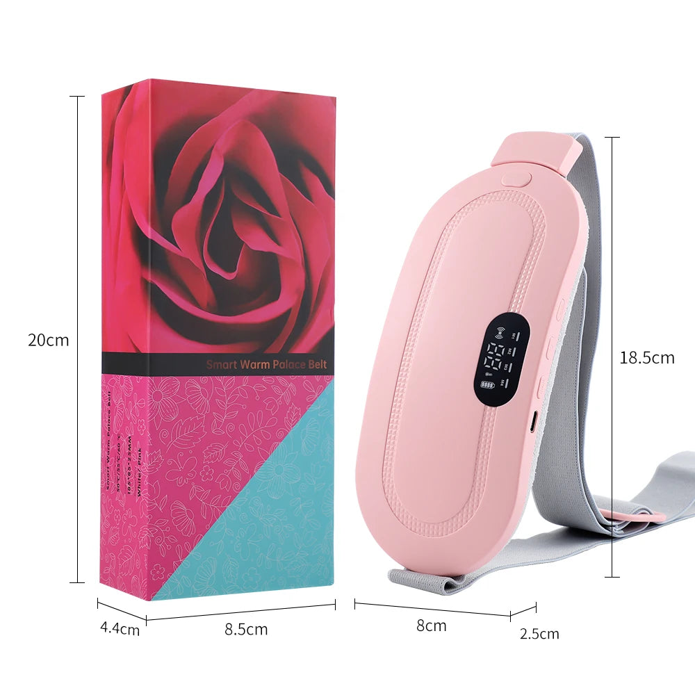 PASTSKY Menstrual Massager Belt With Heating And Vibrating Waist Warmer