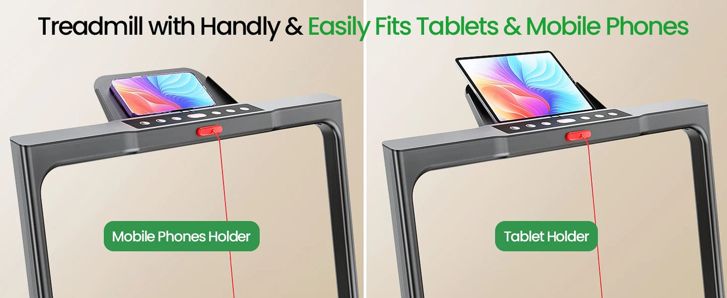 AKLUER Walking Pad Treadmill 2.5HP Desk Treadmill Quiet 45dB Foldable With Remote For Home Office