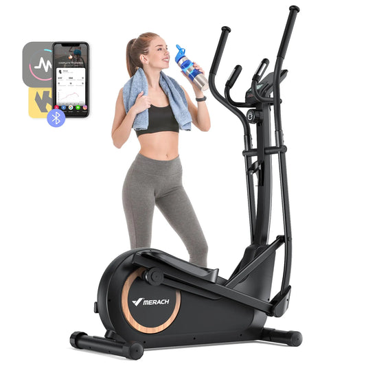 MERACH Elliptical Trainer With 8 Resistance Levels