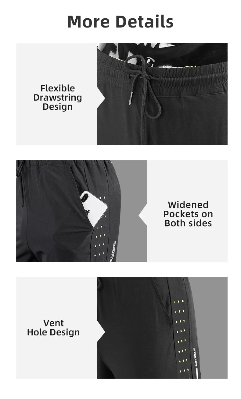 ROCKBROS Mens Bicycle Shorts Mountain MTB Quick Dry Breathable Pockets