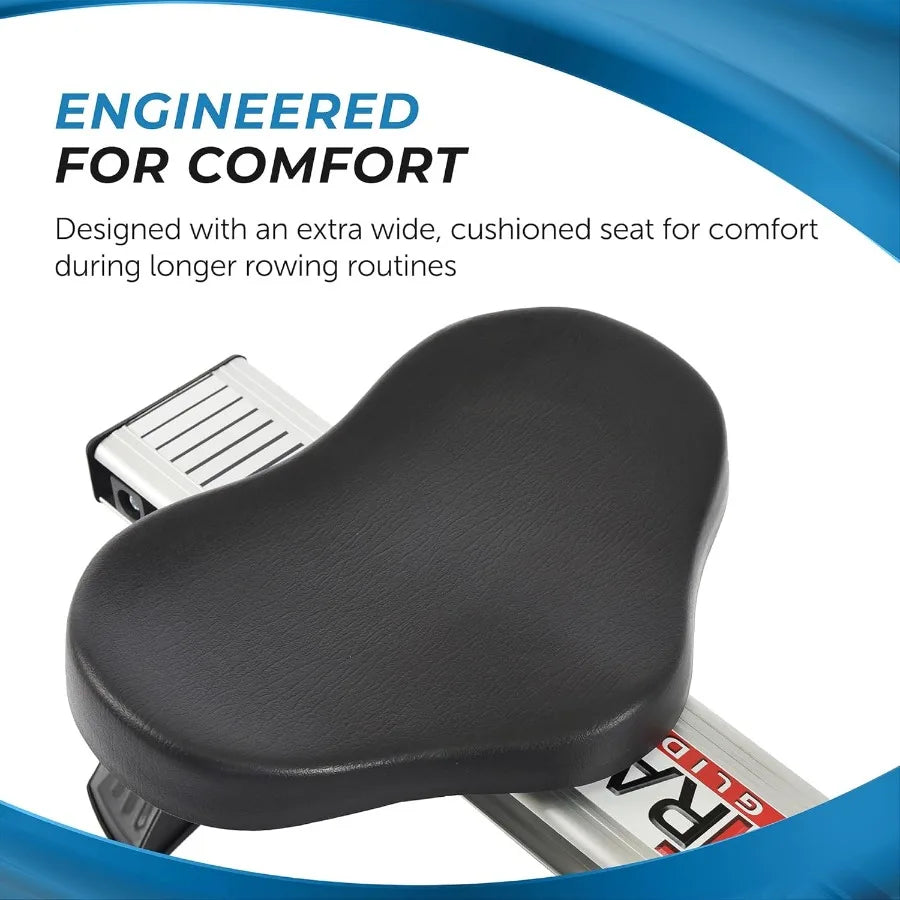 Rowing Machine With Cylinder Resistance Up To 250 Lbs Weight Capacity