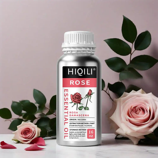 Hiqili Rose Essential Oil Pure Rosa Damascena For Diffuser Aromatherapy