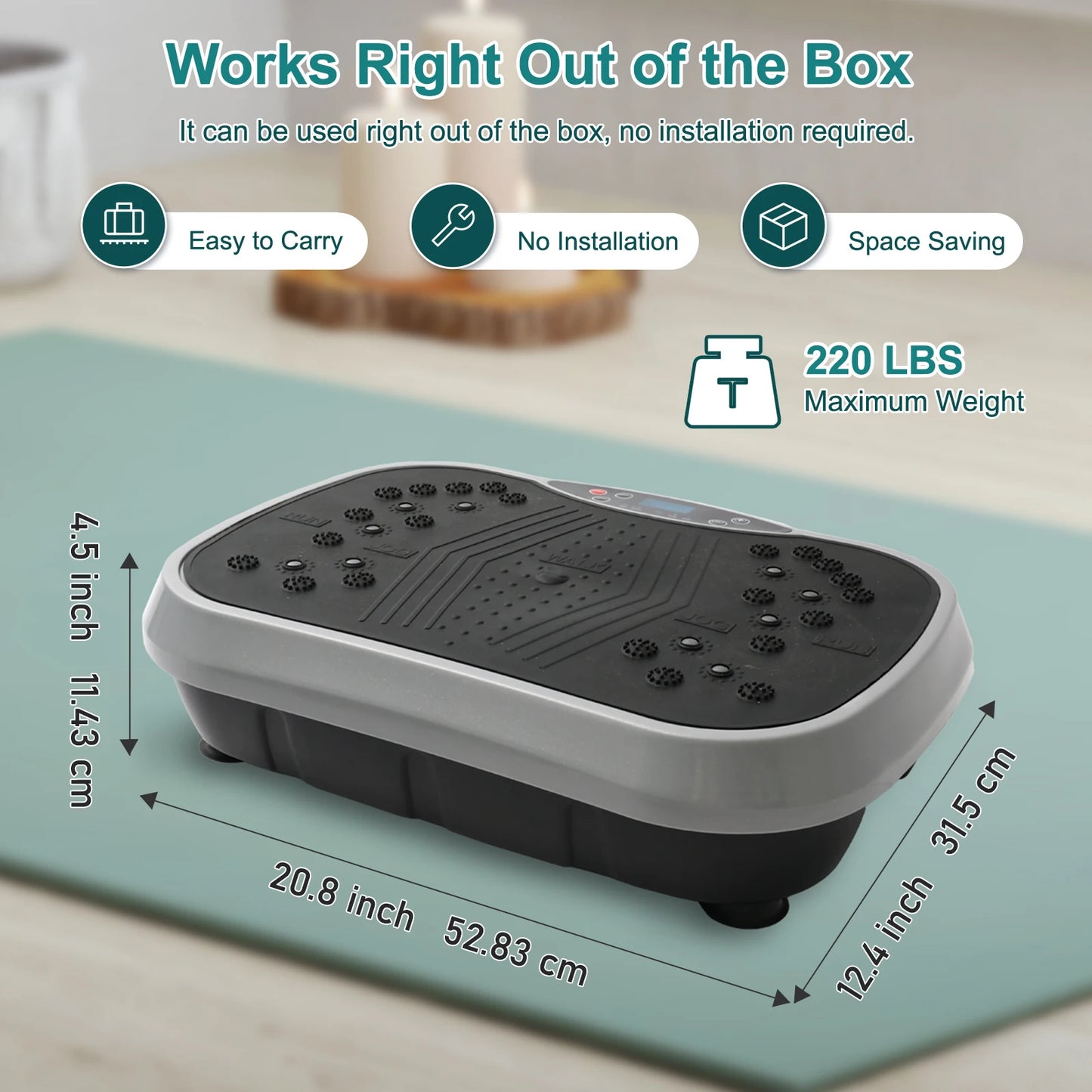 N Vibration Plate Exercise Machine For Home Fitness Whole Body Shaping Portable System