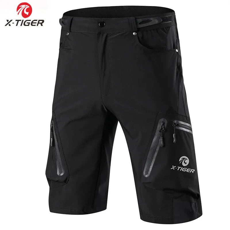 X-TIGERCN Mountain Bike Shorts for Men, Lightweight Quick Dry MTB Cycling Shorts