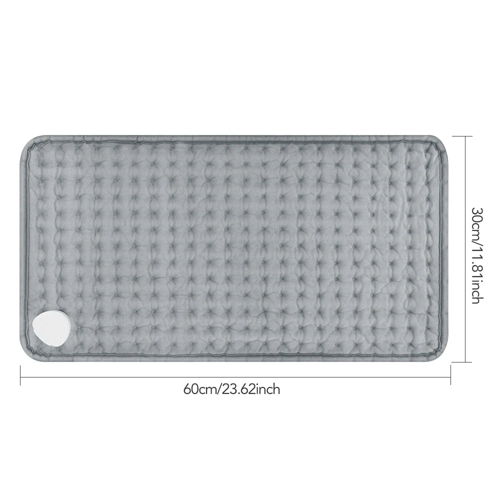 PastSky Microplush Electric Heating Pad for Back Abdomen Pain Relief
