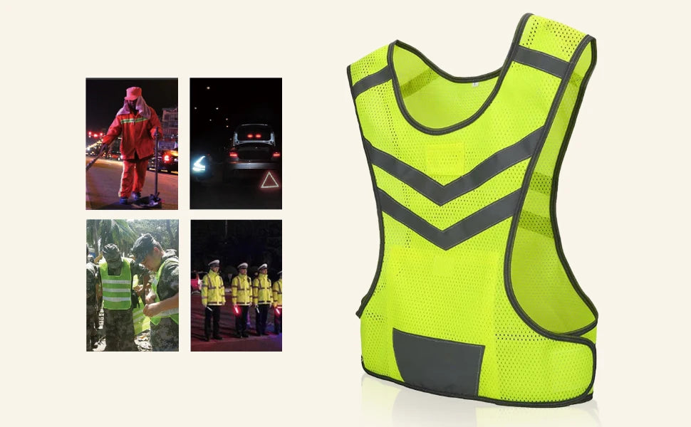 Hainan High Visibility Reflective Safety Vest for Outdoor Sports