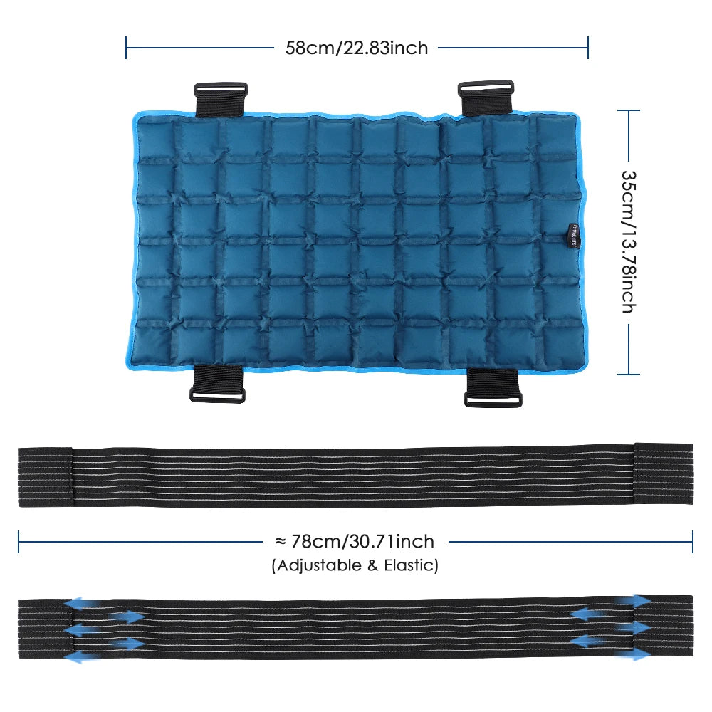 PastSky Ice Pack for Back Shoulders Reusable Water Cushion Pad