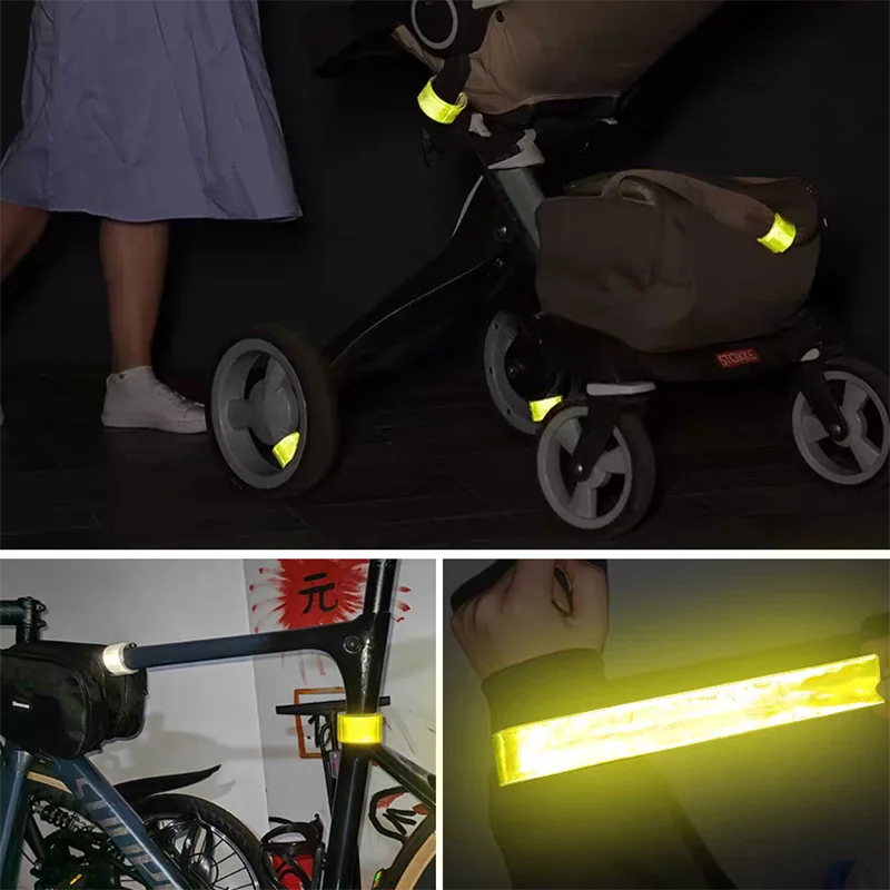 Flyer Reflective Wristbands Slap Bands And Leg Straps For Night Running Cycling Safety