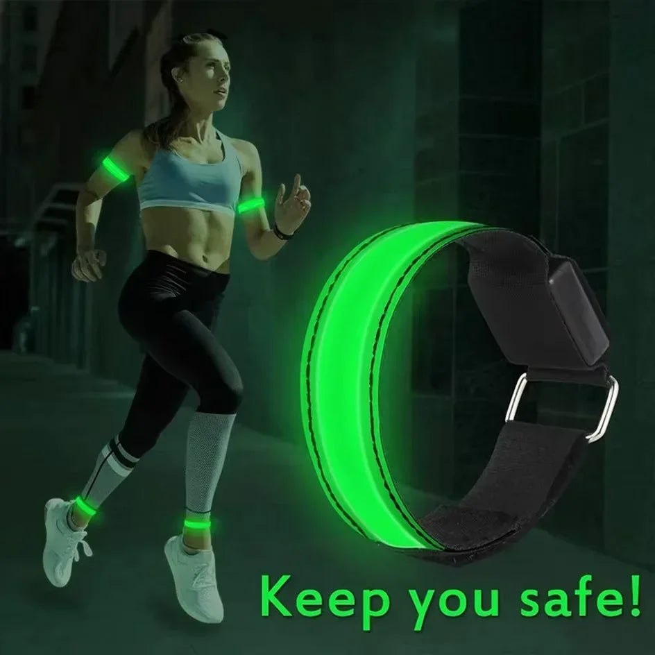 LED Light Strap Armband Night Running Outdoor Sports
