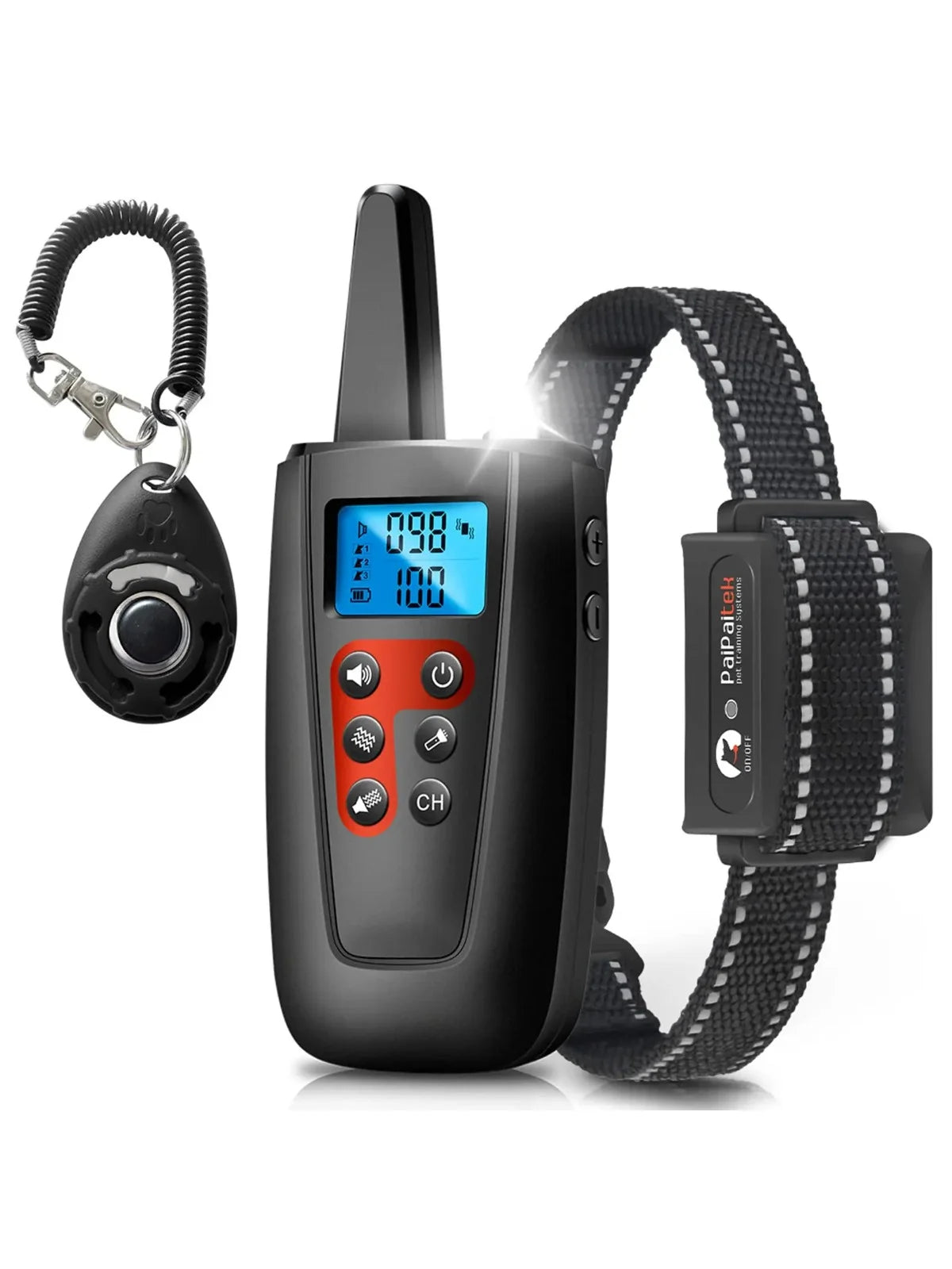 No Shock Dog Training Collar for All Size Dogs, 3300ft Range Vibrating Dog Collar, IPX7 Waterproof Electric Collar with Remote