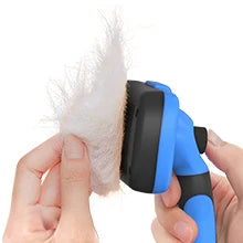 Self Cleaning Slicker Brush for Dogs & Cats Skin Friendly Grooming Deshedding, Hair Removal for Puppies & Long/Short Haired Pets