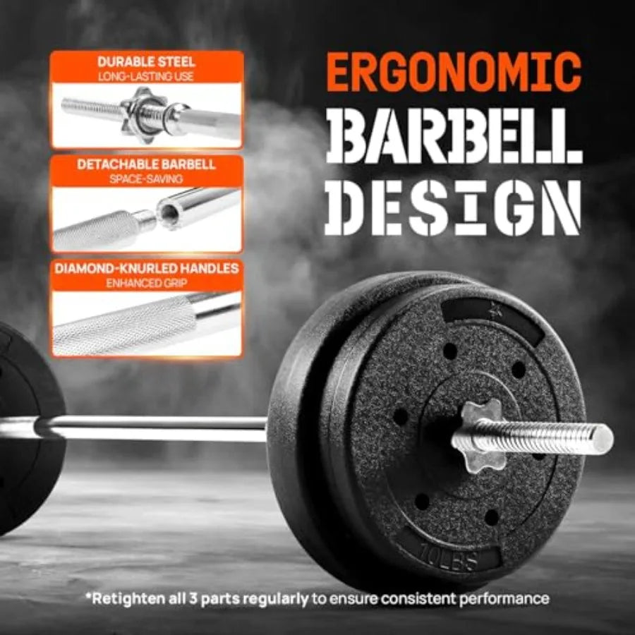 SHXI EZ Curl Straight Barbell 200 480 Lb Capacity Premium