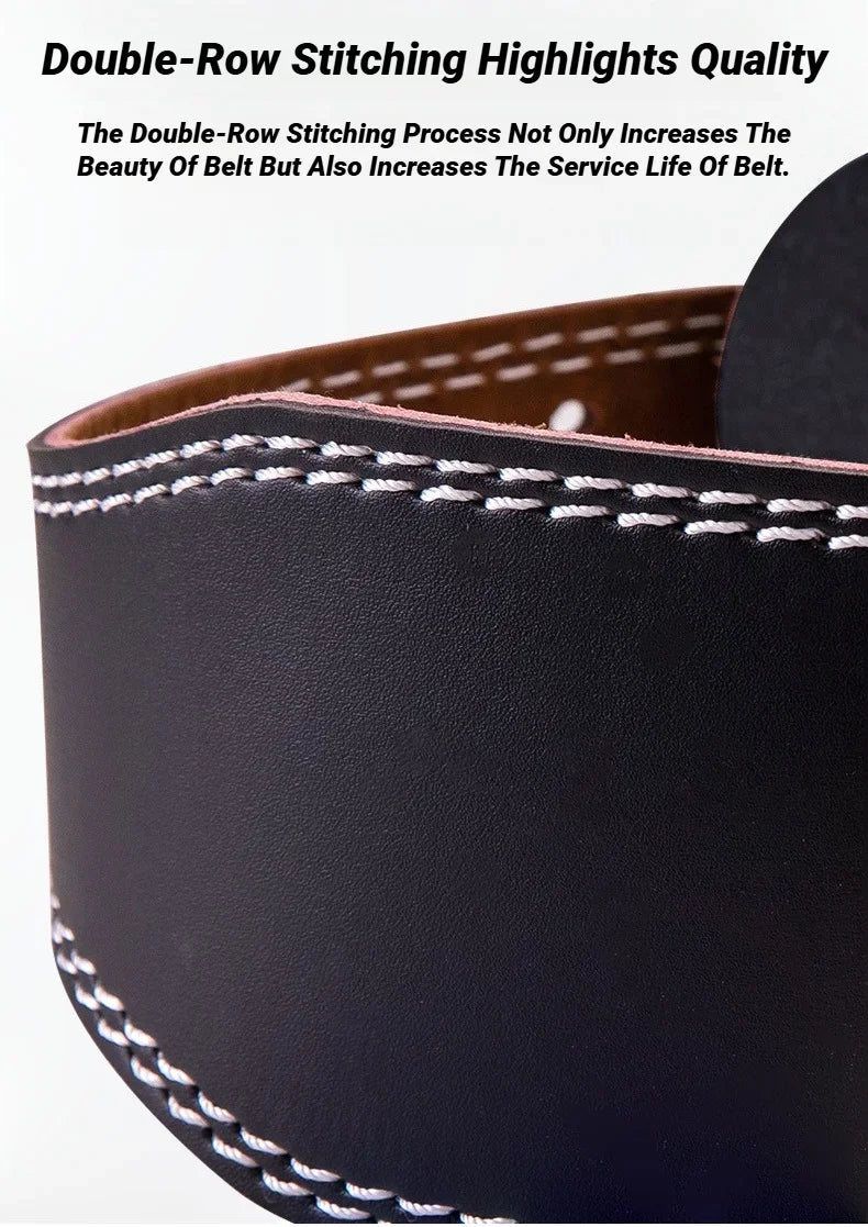 High-Con Concerned PU Leather Waist Support Weightlifting Belt