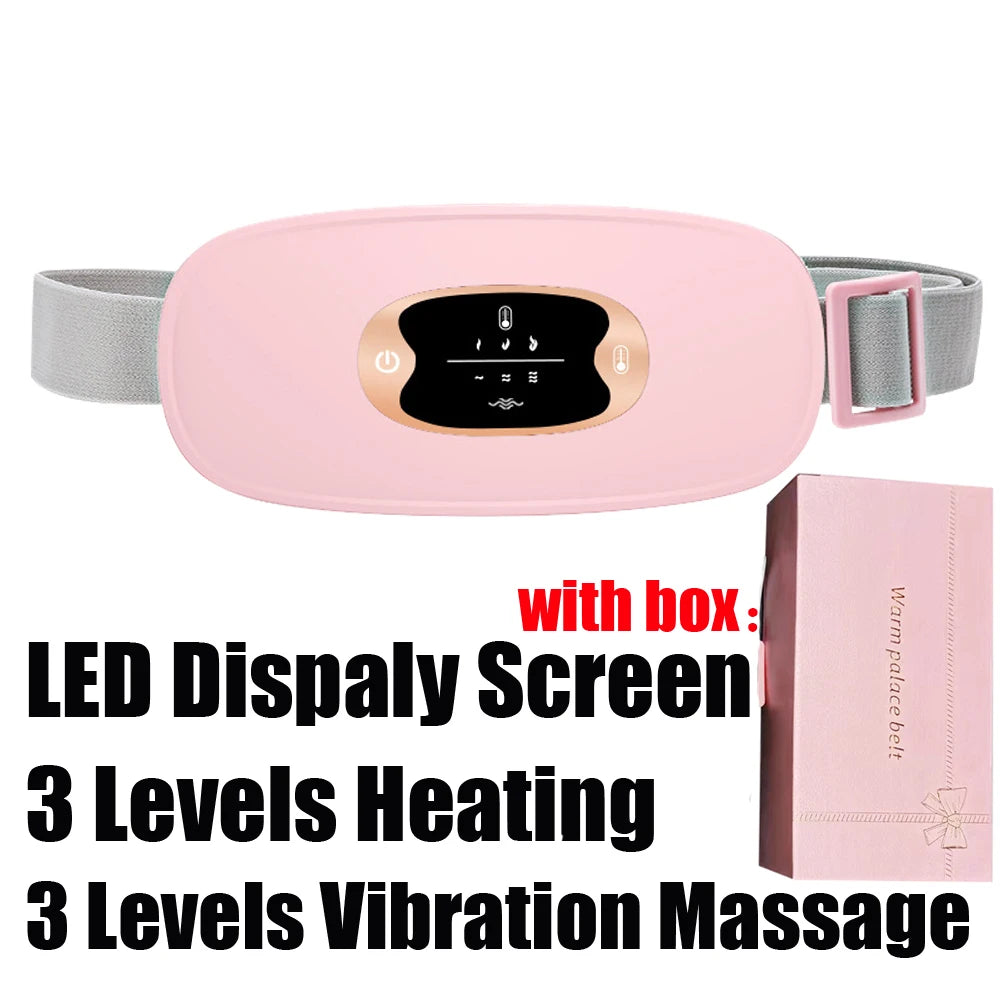 PASTSKY Menstrual Massager Belt With Heating And Vibrating Waist Warmer