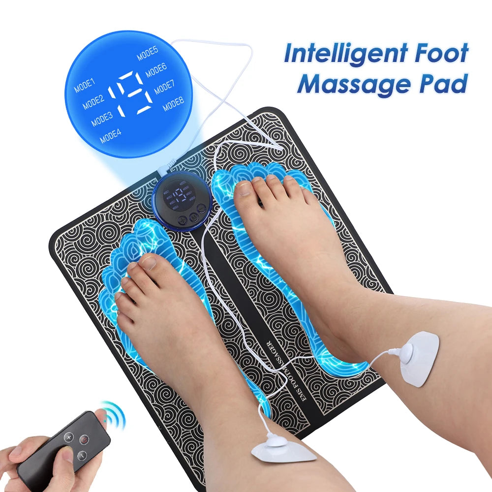 Eelhoe Electric EMS Foldable Foot Massager Pad With 8 Modes