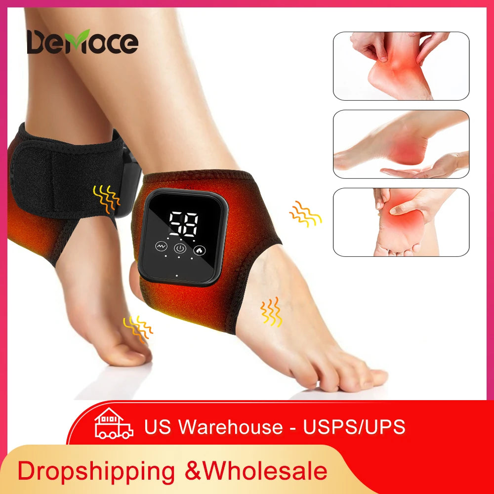 DeMoce Electric Foot Heat Massager With Hot Compress And Vibration